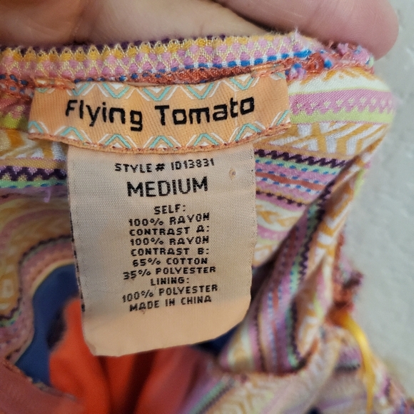 Flying Tomato Sleeveless Bohemian Aztec Mini Dress - Picture 2 of 3